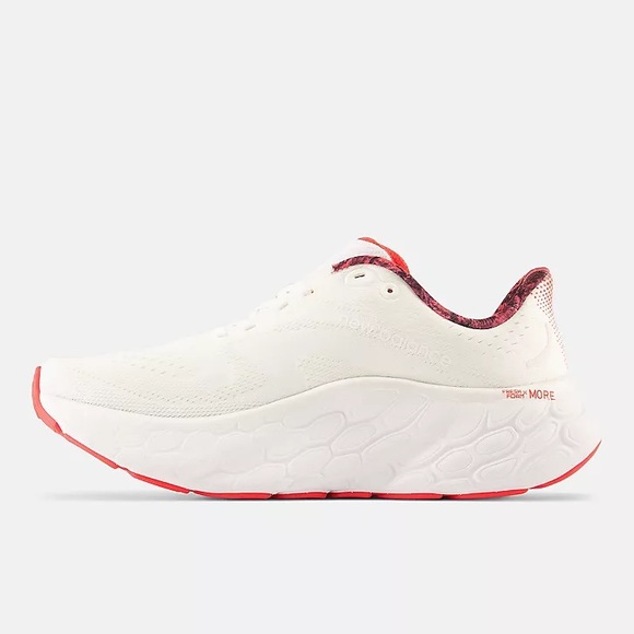 New Balance NYC Marathon Fresh Foam X More V4 Running Shoes / Sneakers White Red - Picture 5 of 11